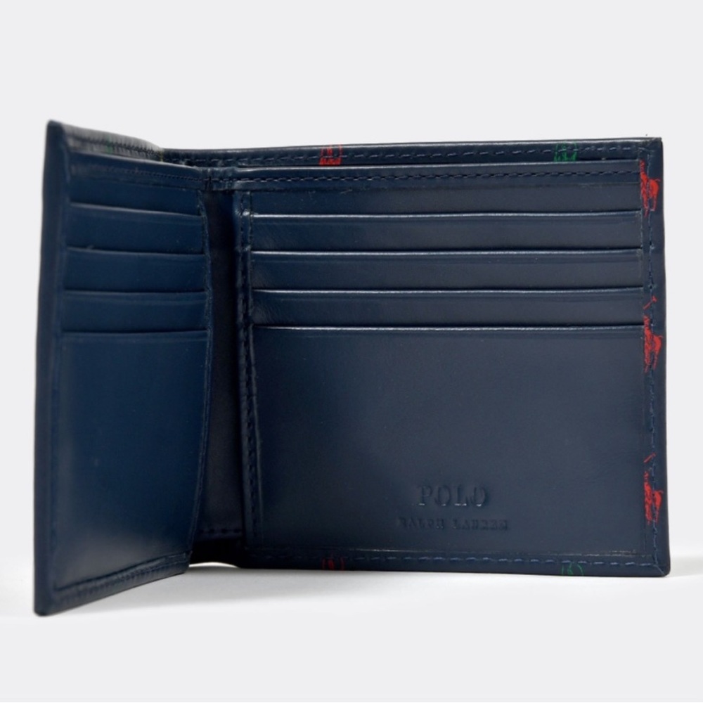 NWT 🐎 Polo Ralph Lauren Navy Multi Pony
Player Cardholder - Picture 4 of 5